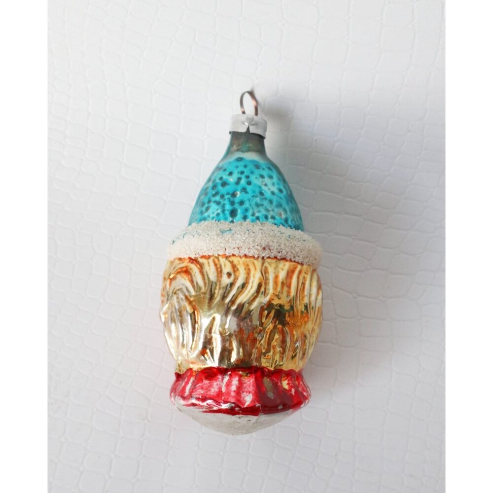 Vintage Mercury Glass Antique Figural Glass CLOWN Ornament Germany Christmas - Picture 4 of 5